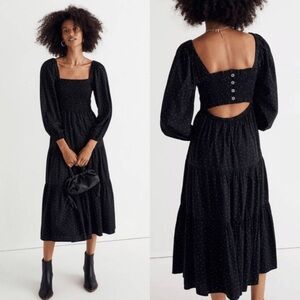 Madewell Petite Lucie Tiered Midi Dress size XXS